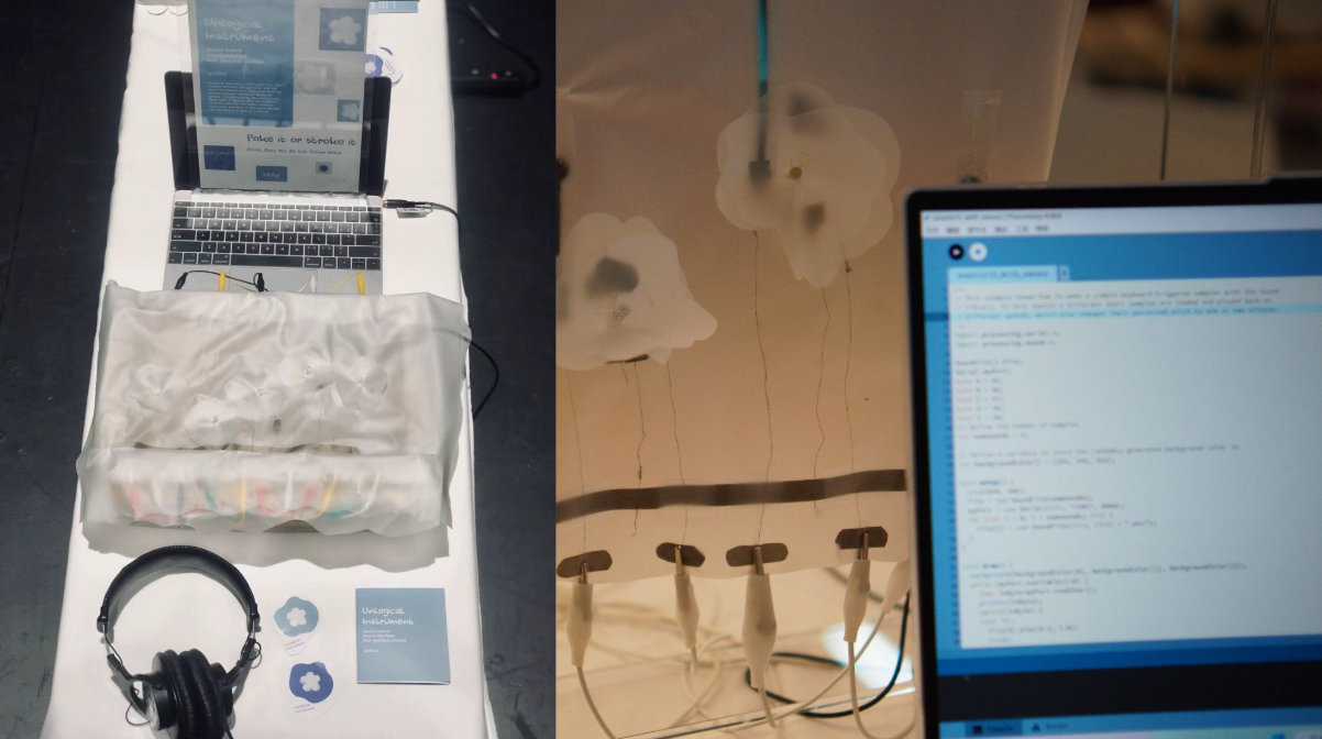 Unlogical instrument: Material-driven gesture-controlled sound installation